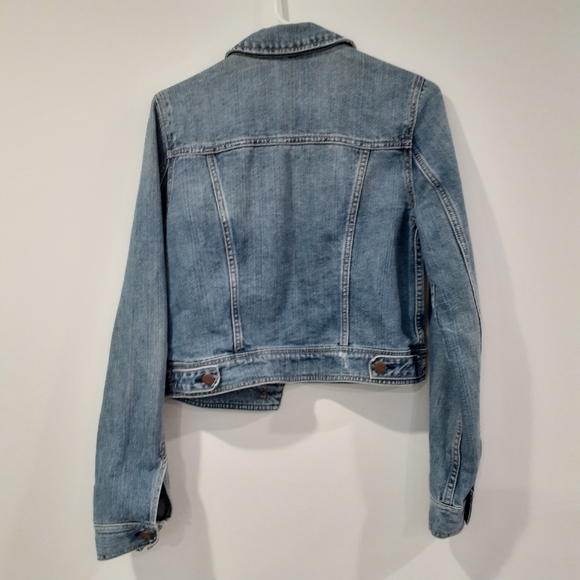 American Eagle Cropped Denim Jacket - Picture 6 of 7